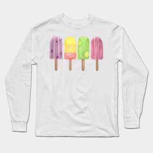 Colorful Fun Popsicles Long Sleeve T-Shirt